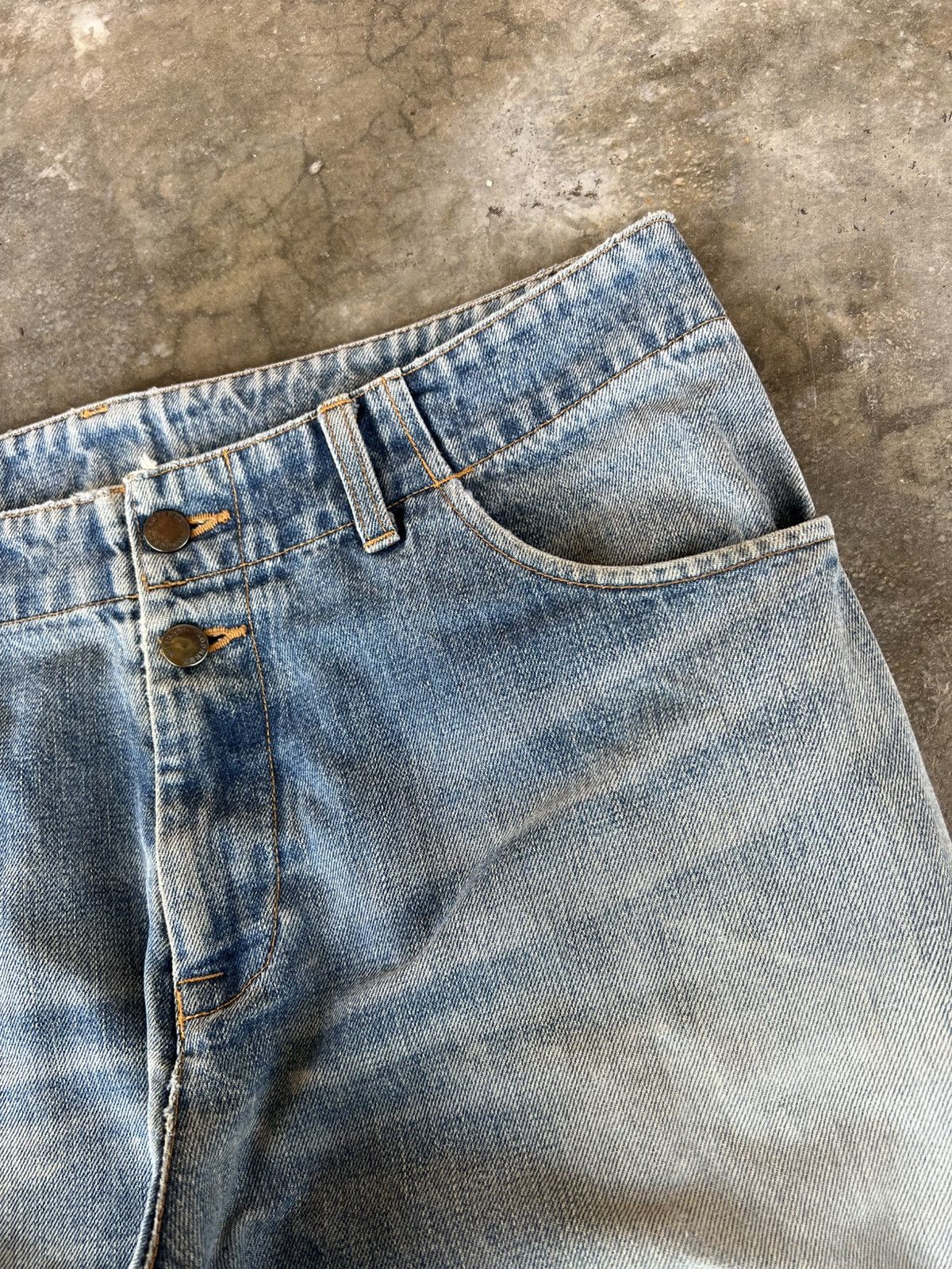 If Six Was Nine × Japanese Brand × Sophnet. 💥Baggy💥Vintage Sophnet. faded Distressed Jean Size US 35 - 8 Thumbnail