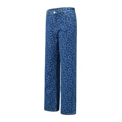 VIBE Street men's digital print flower casual straight jeans Size US 32 / EU 48 - 3 Thumbnail