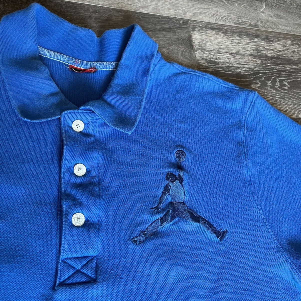 Jordan Brand × Vintage Vintage Y2K Jordan Brand 23 Logo Polo Shirt Embroidered Rare Size US XXL / EU 58 / 5 - 3 Thumbnail