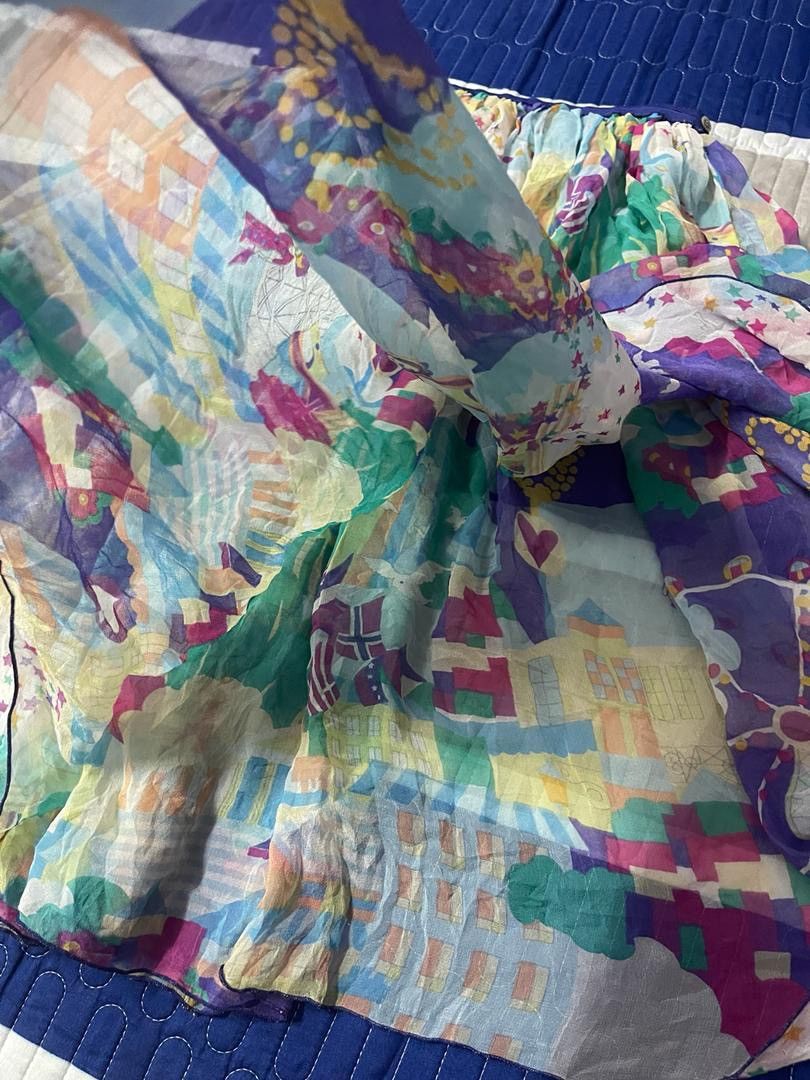 Tsumori Chisato Issey Miyake by Tsumori Chisato Silk Skirt Size 28" / US 6 / IT 42 - 10 Thumbnail