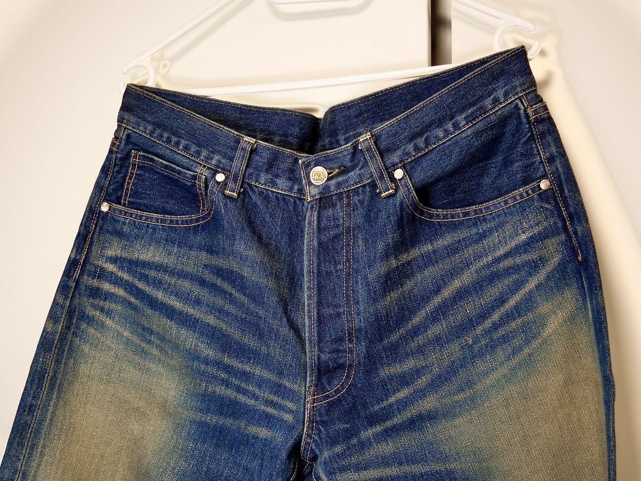 Billionaire Boys Club 2000s OG Japan Made BBC Astronaut Head Embroidery Jeans Size US 33 - 11 Thumbnail