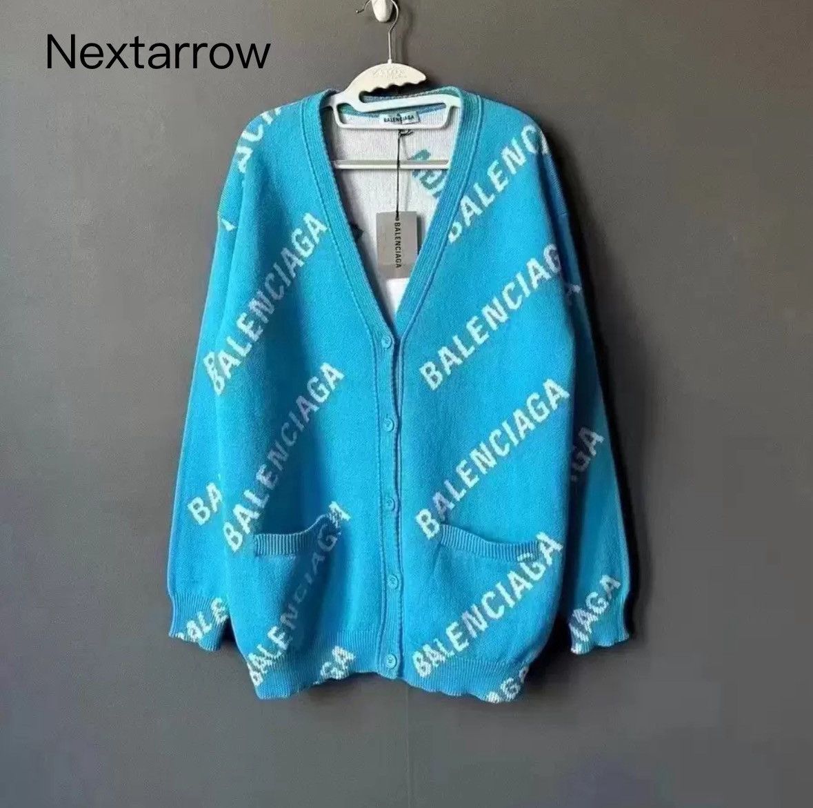Balenciaga Balenciaga sky blue barrage cardigan shirt2412-Nextarrow Size US M / EU 48-50 / 2 - 1 Thumbnail