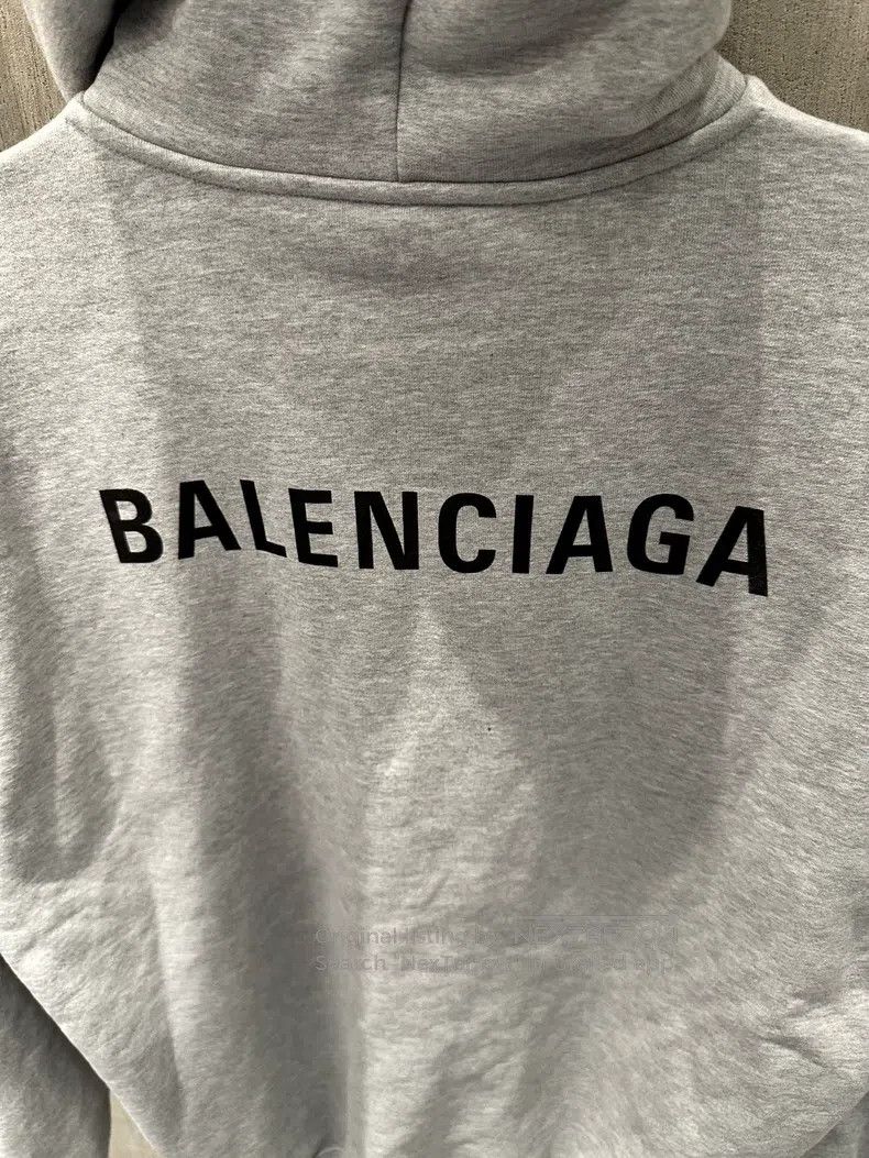 Balenciaga Balenciaga Front and back printed gray hoodie Size US XS / EU 42 / 0 - 4 Thumbnail