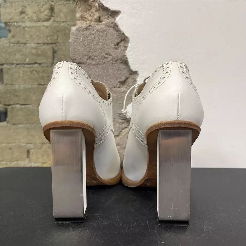 Hermes Hermes High Heels with Clear Block Heels-2506 Size US 7 / IT 37 - 3 Thumbnail