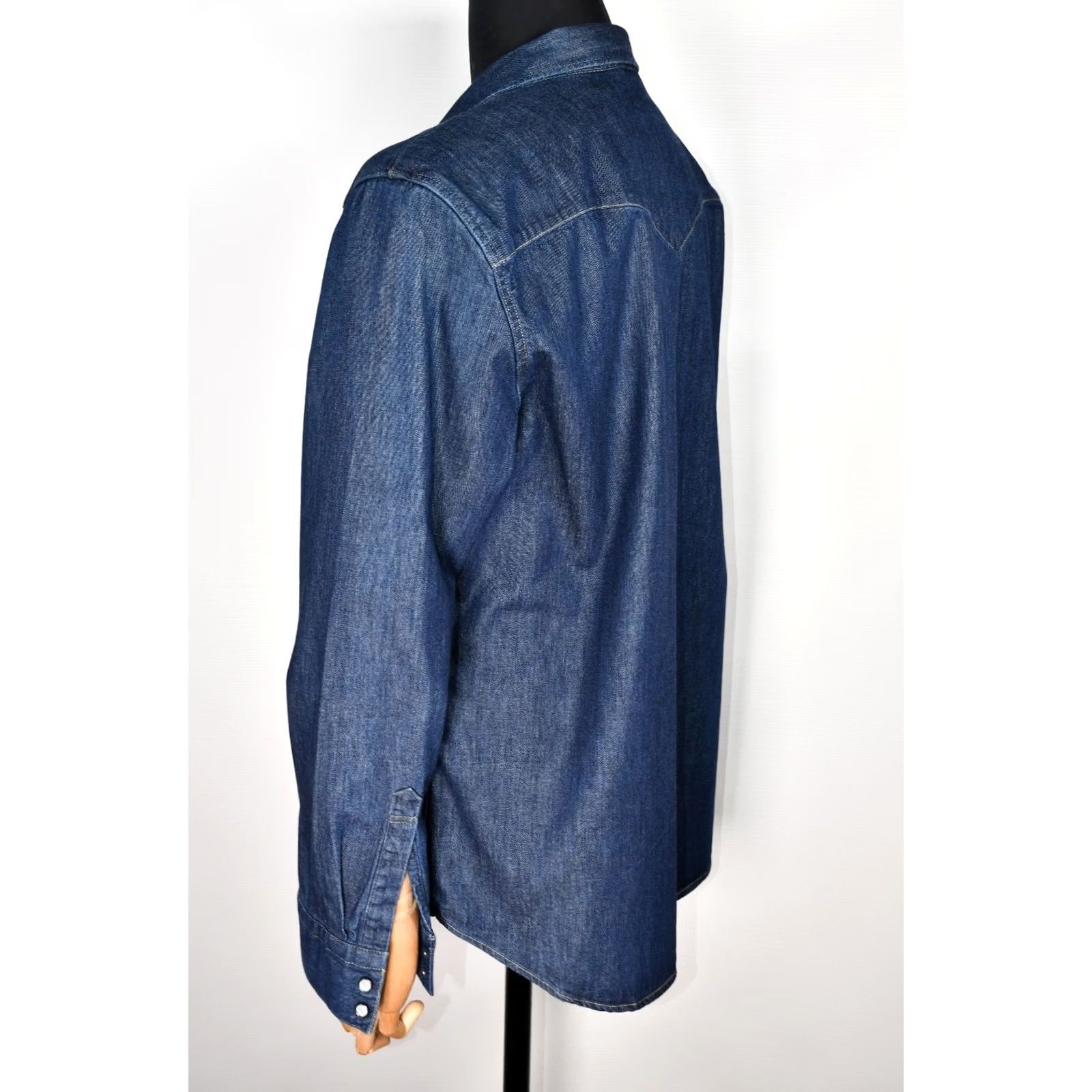 Levi's Levi's Barstow Shirt Denim Men's 2XL Barstow Shirt Denim Casual Western Snap Button-Up Pockets Blue Cotton Denim Shirt 2XL Mens Mens Size US XXL / EU 58 / 5 - 5 Thumbnail