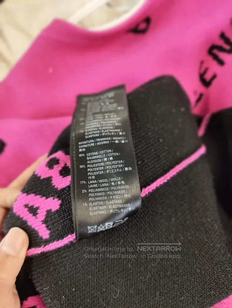 Balenciaga Balenciaga Pink Knit Sweater M. Size US M / EU 48-50 / 2 - 7 Thumbnail