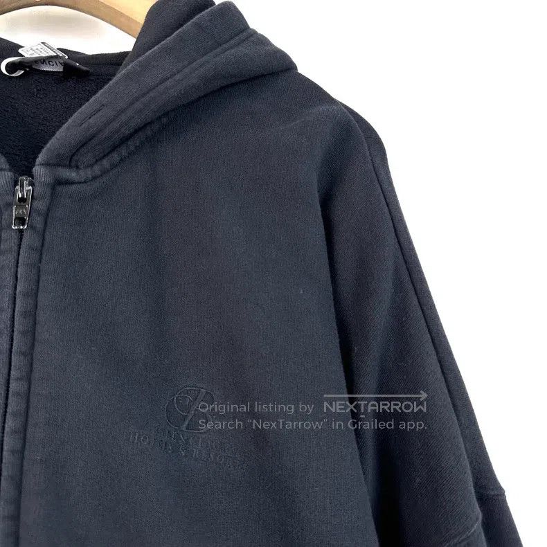 Balenciaga Balenciaga Black Embroidered Logo Zip-Up Hooded Sweater Size US XS / EU 42 / 0 - 6 Thumbnail