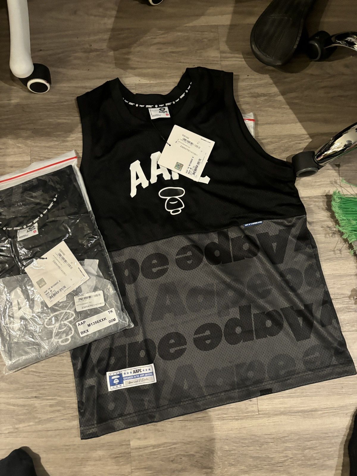 Aape Aape by Bathing Ape Poly Mesh Tank Top Sleeveless #10 MWT LE Size US M / EU 48-50 / 2 - 8 Thumbnail