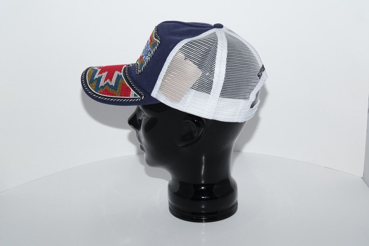 Supreme Supreme SS26 Western Embroidered Mesh 5 Panel Cap Hat Navy Size ONE SIZE - 4 Thumbnail