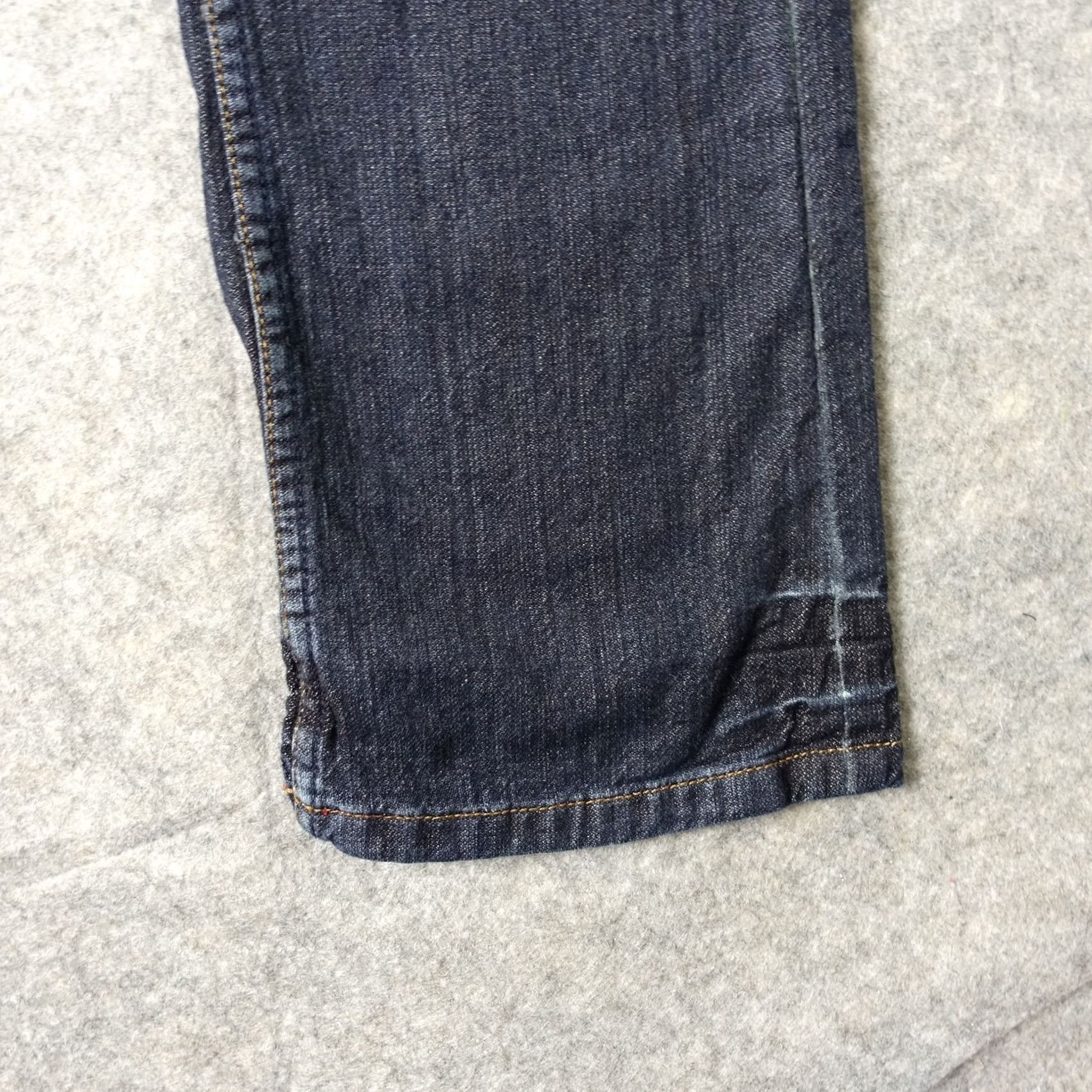 Von Dutch VINTAGE Von Dutch Jeans Mens 24 Blue Pants Straight Leg Dark Wool Cashmere USA Slim Regular 5-Pocket Denim Inseam 30 Size US 28 / EU 44 - 3 Thumbnail
