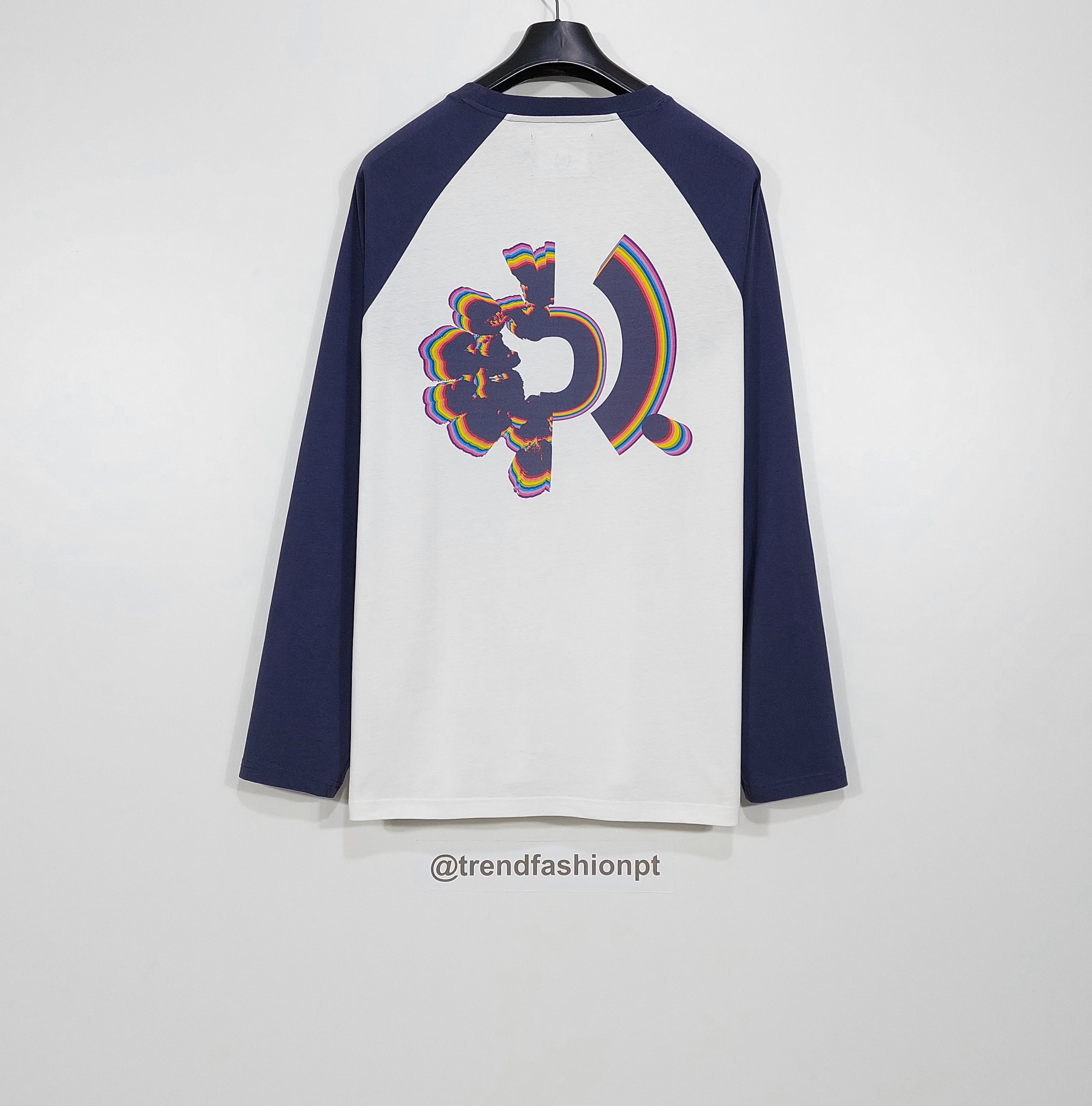 (B).Stroy × DENIM TEARS print baseball LS tshirt - white XL Size US XL / EU 56 / 4 - 5 Thumbnail