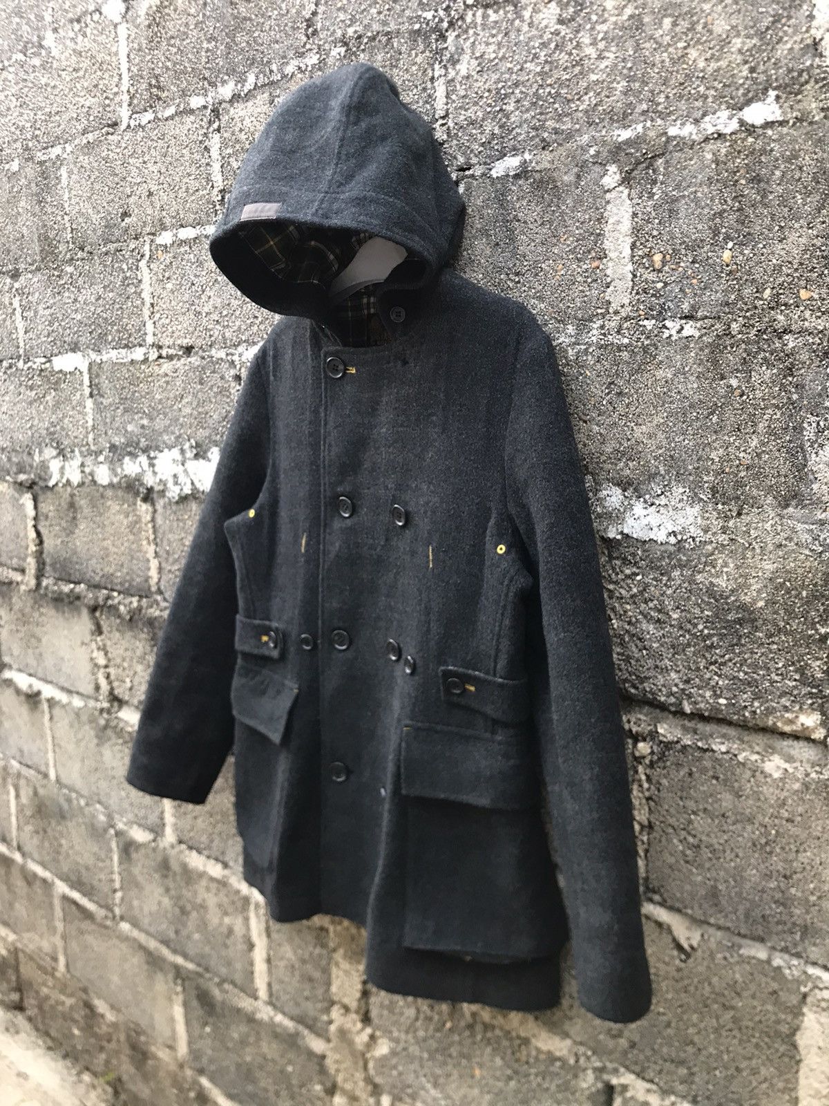 Boycott ⚡️Boycott Hooded Wool Double Breast Trench Coat Size US L / EU 52-54 / 3 - 3 Thumbnail
