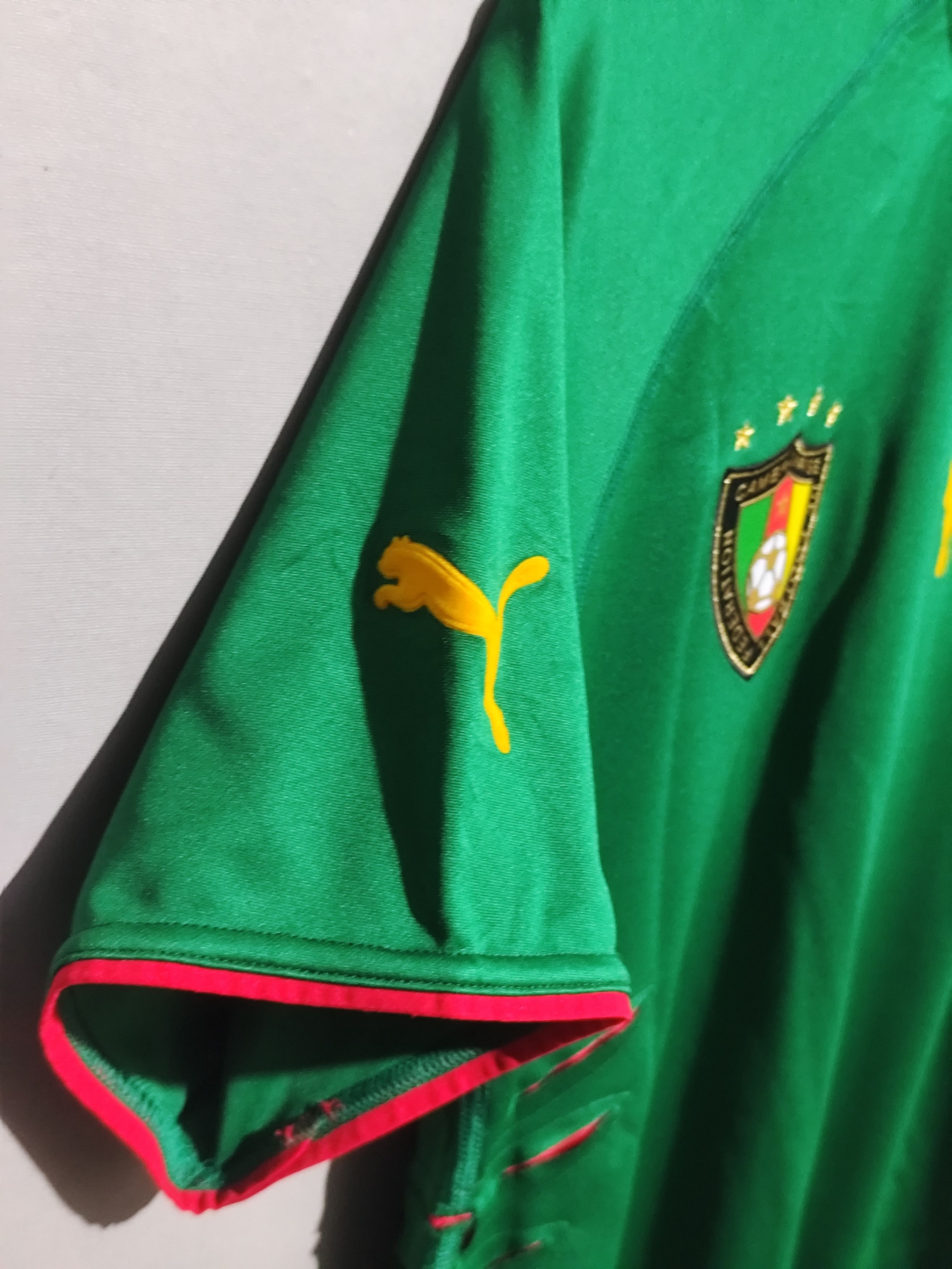 Puma × Vintage Puma x 2004/06 Samuel Eto'o #9 Cameroon Home Jersey Size US M / EU 48-50 / 2 - 20 Thumbnail