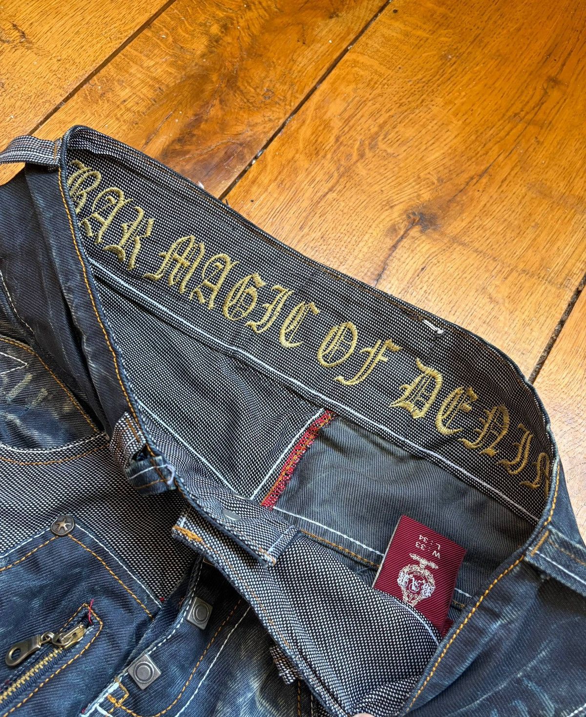 Other Bar "Magic of Denim" Avant-Garde Straight Leg Jeans Size US 33 - 4 Thumbnail