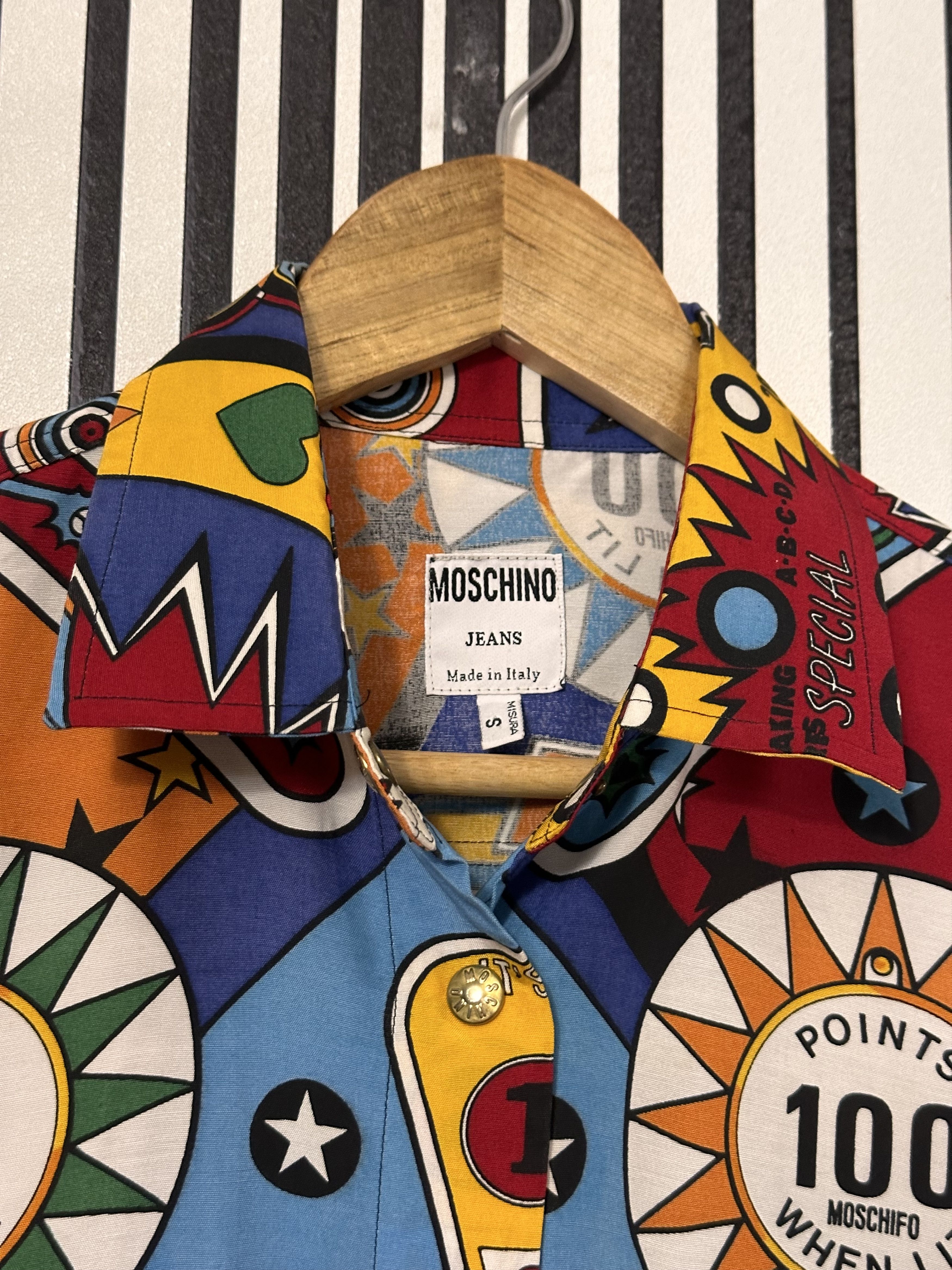 Moschino 90’s Moschino Vintage Gambling-Kasino Rare Full-Print Shirt Size US S / EU 44-46 / 1 - 10 Thumbnail