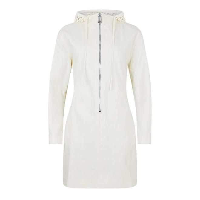 Bottega Veneta Bottega Veneta Hooded Mini Dress in White Size XS / US 0-2 / IT 36-38 - 1 Thumbnail