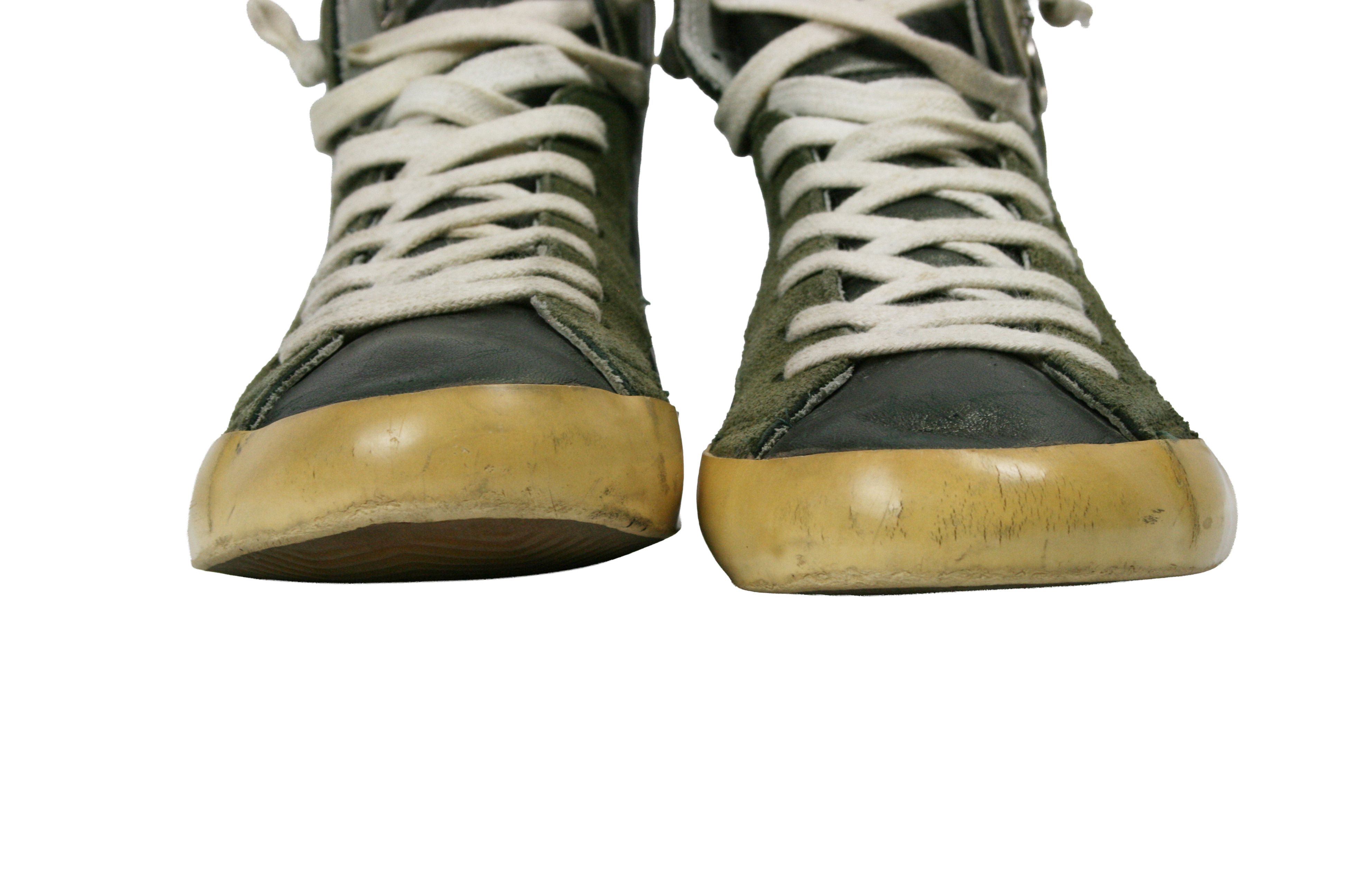 Philippe Model PRSX "Distressed" Grunge Mid Sneakers Size US 9 / EU 42 - 4 Thumbnail