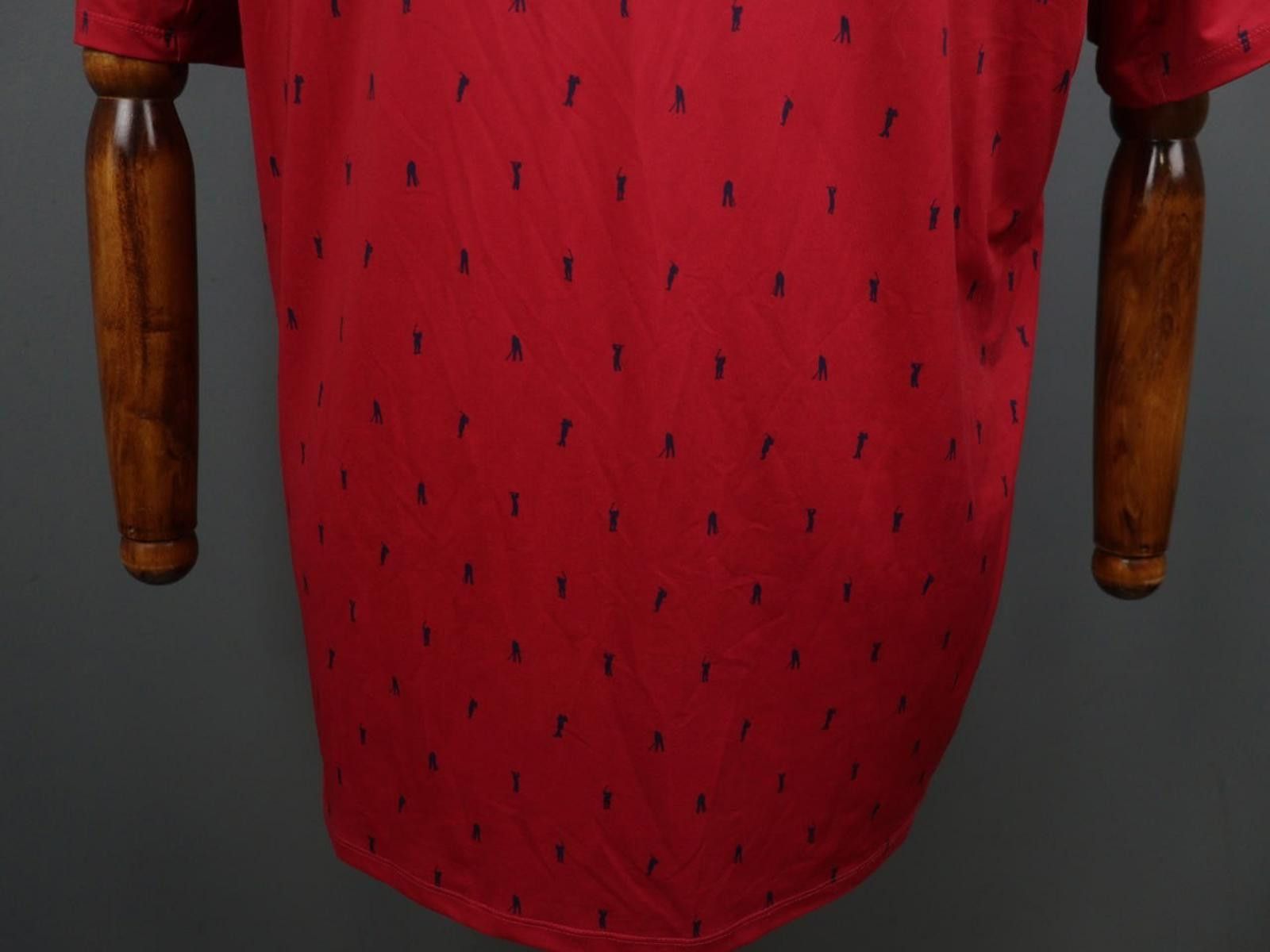 KJUS Kjus Red Collared Comfort Fit UPF50+ Golf Polo Shirt Size 52 Size ONE SIZE - 8 Thumbnail