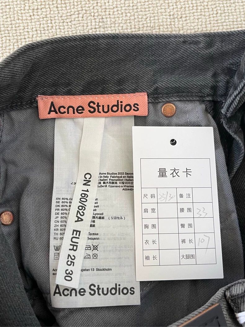 Acne Studios acne studios Solid-colored high-waisted straight-leg jeans Size US 30 / EU 46 - 4 Thumbnail