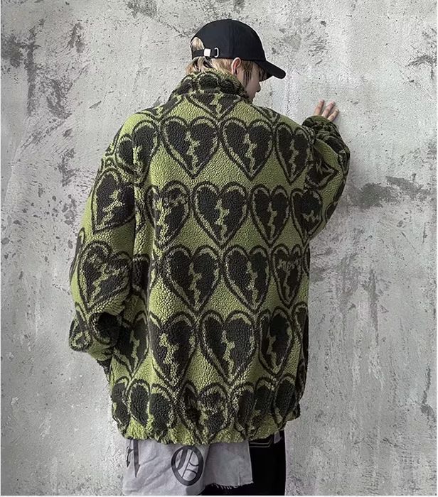 Japanese Brand Plush Fleece Heartbreak Jacket Grailed