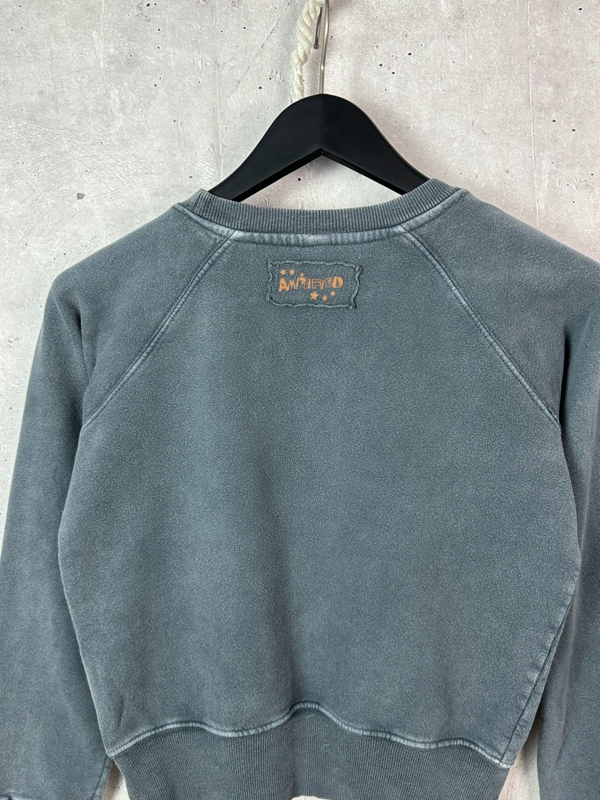 AC/DC Vintage AC/DC 2007 Rhinestones Logo Washed Blue Sweatshirt Size M / US 6-8 / IT 42-44 - 10 Thumbnail