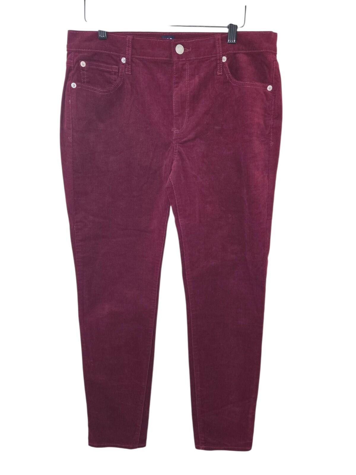 Gap Gap 1969 Resolution Skinny Stretch Maroon Denim Jeans 30 Size 30" / US 8 / IT 44 - 1 Thumbnail