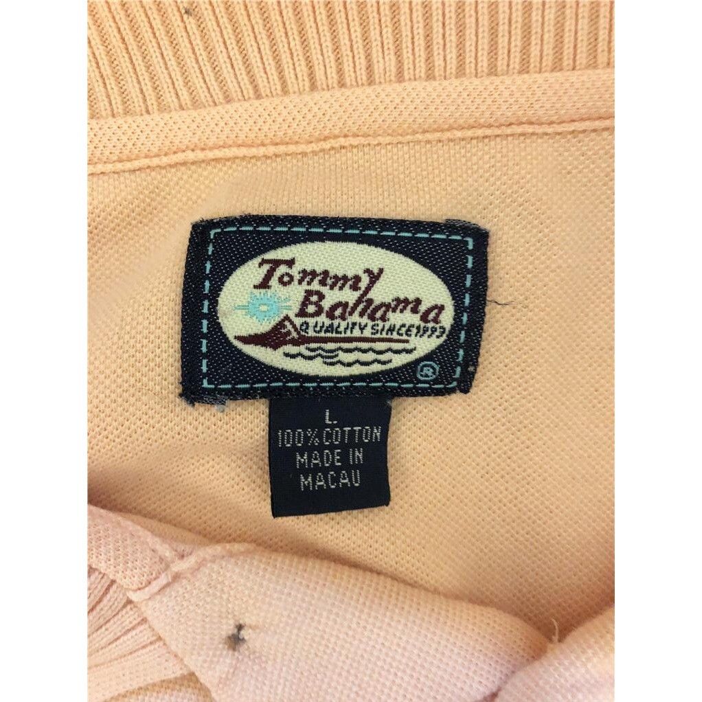 Tommy Bahama Tommy Bahama Peach Large Polo Shirt 100% Cotton Size US L / EU 52-54 / 3 - 4 Thumbnail