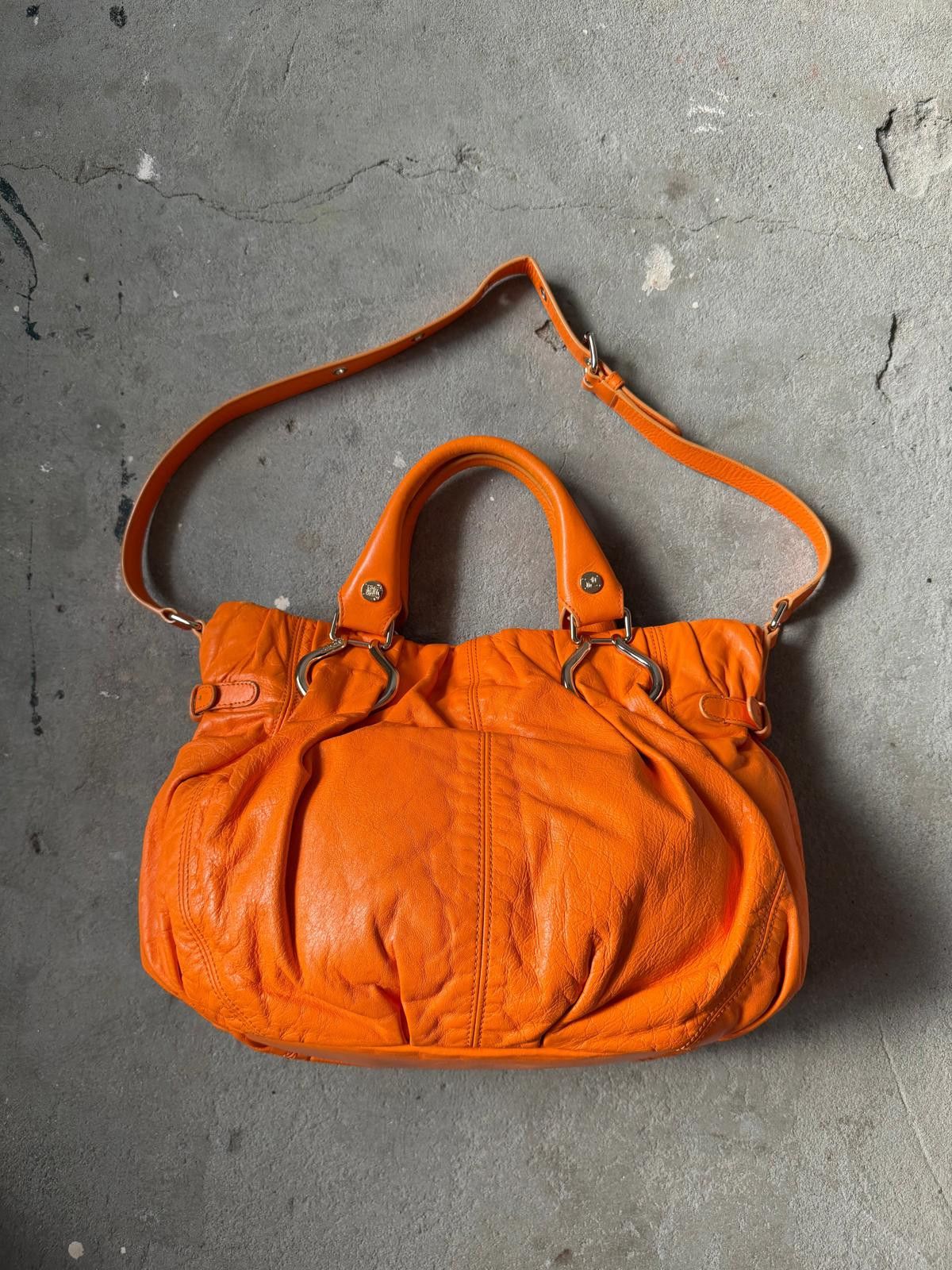 Celine Celine 2Way Leather Shoulder Bag Orange Size ONE SIZE - 5 Thumbnail