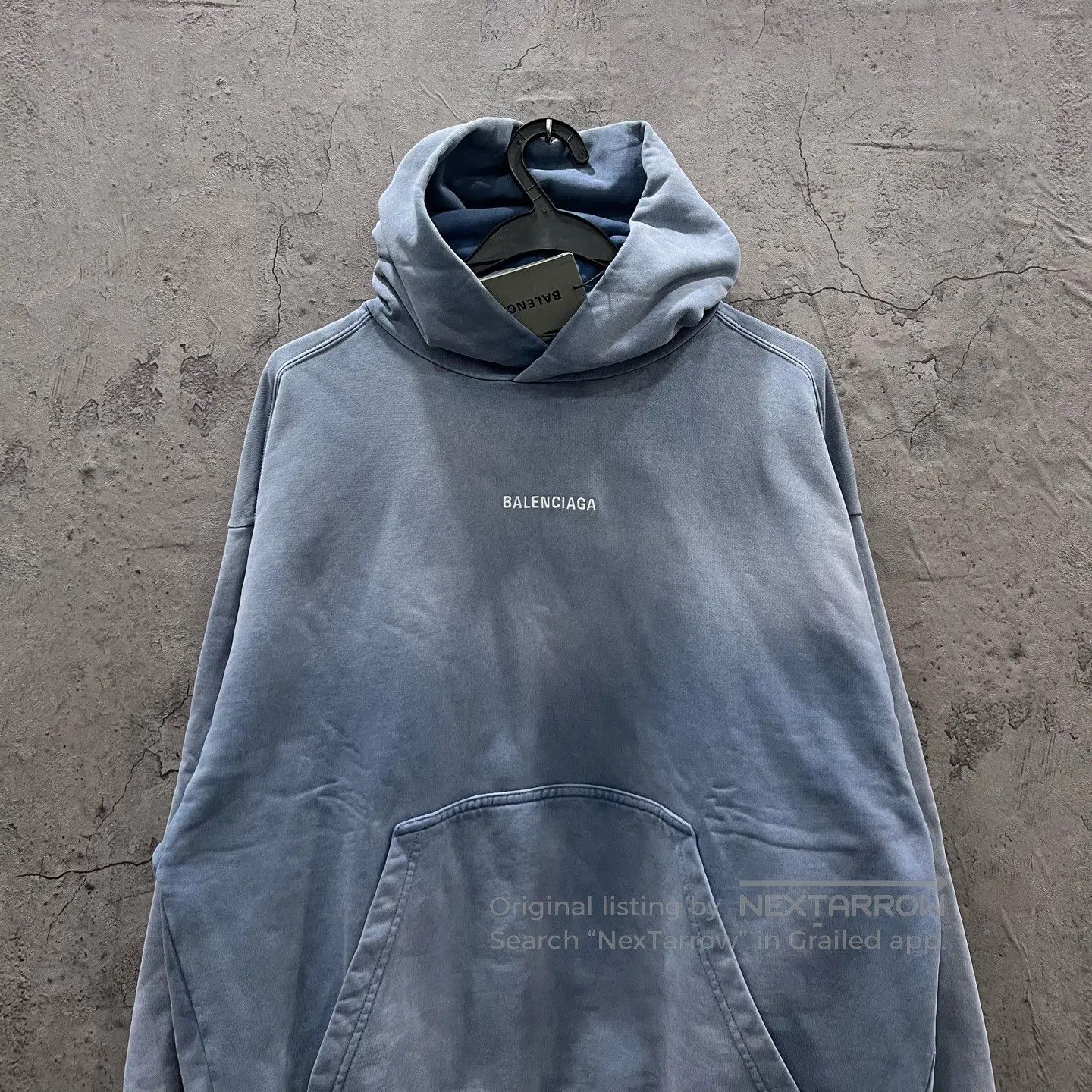 Balenciaga Balenciaga Front and Back Embroidered Letter Logo Hoodie| Size US XS / EU 42 / 0 - 2 Thumbnail