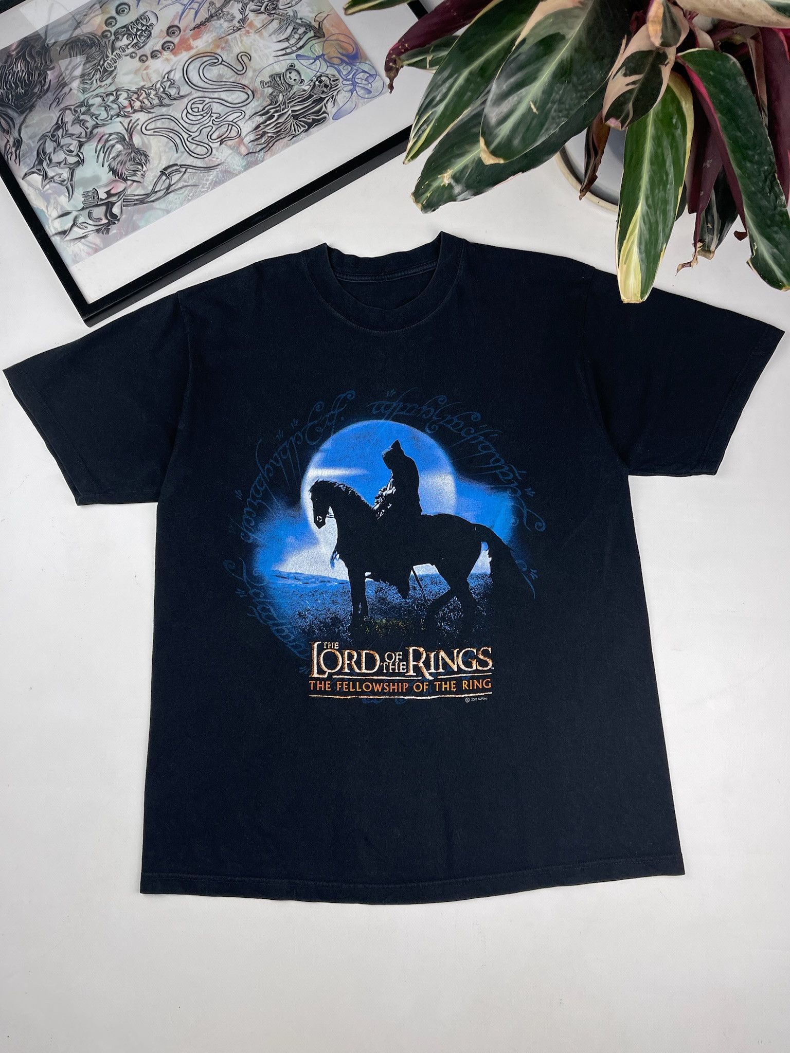 Vintage Lord Of The Rings Movie T Shirt 2001 Size US M / EU 48-50 / 2 - 1 Thumbnail