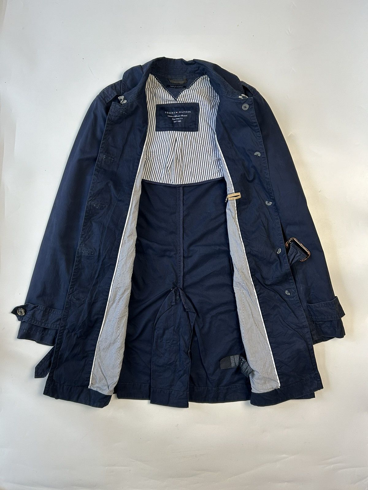 Japanese Brand × Tommy Hilfiger TOMMY HILFIGER BUTTON UP LONG JACKET Size XL / US 12-14 / IT 48-50 - 3 Thumbnail