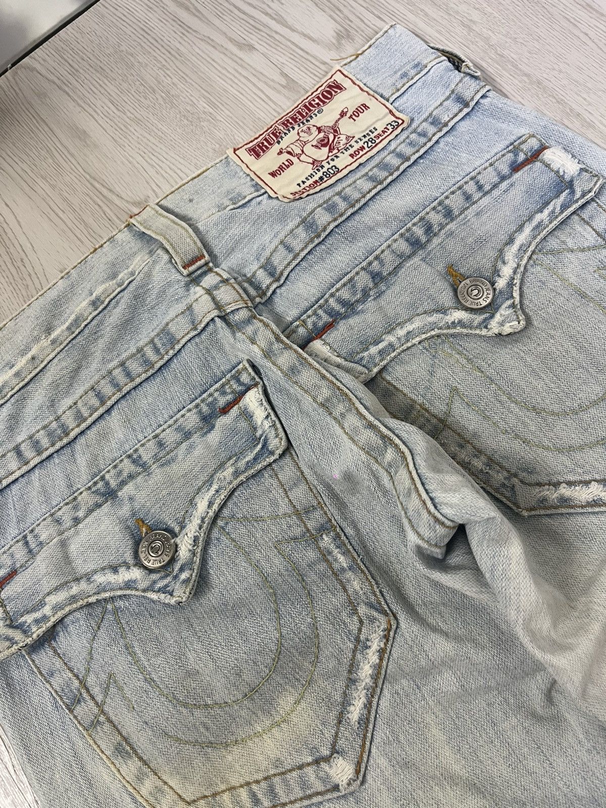True Religion Vintage True Religion Stone & Tint Flared Jeans Size US 32 / EU 48 - 10 Thumbnail