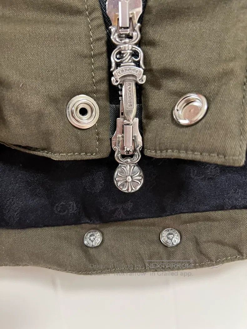 Chrome Hearts CHROME HEARTS Size M Dark green army green down jacket jack Size US M / EU 48-50 / 2 - 3 Thumbnail
