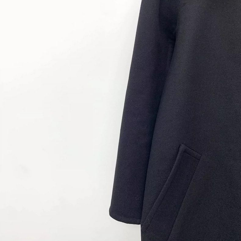 Louis Vuitton Louis Vuitton Black logo presbyopic wool long sleeve coat Size 4XL / US 24-26 - 4 Thumbnail