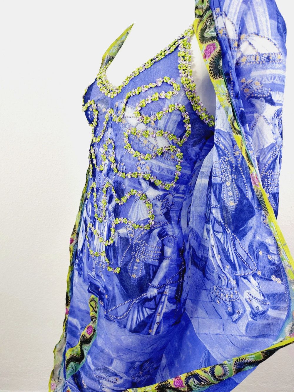 Jean Paul Gaultier Jean Paul Gaultier Oriental Bath Floral Wedding Gown Dress Size ONE SIZE - 12 Thumbnail