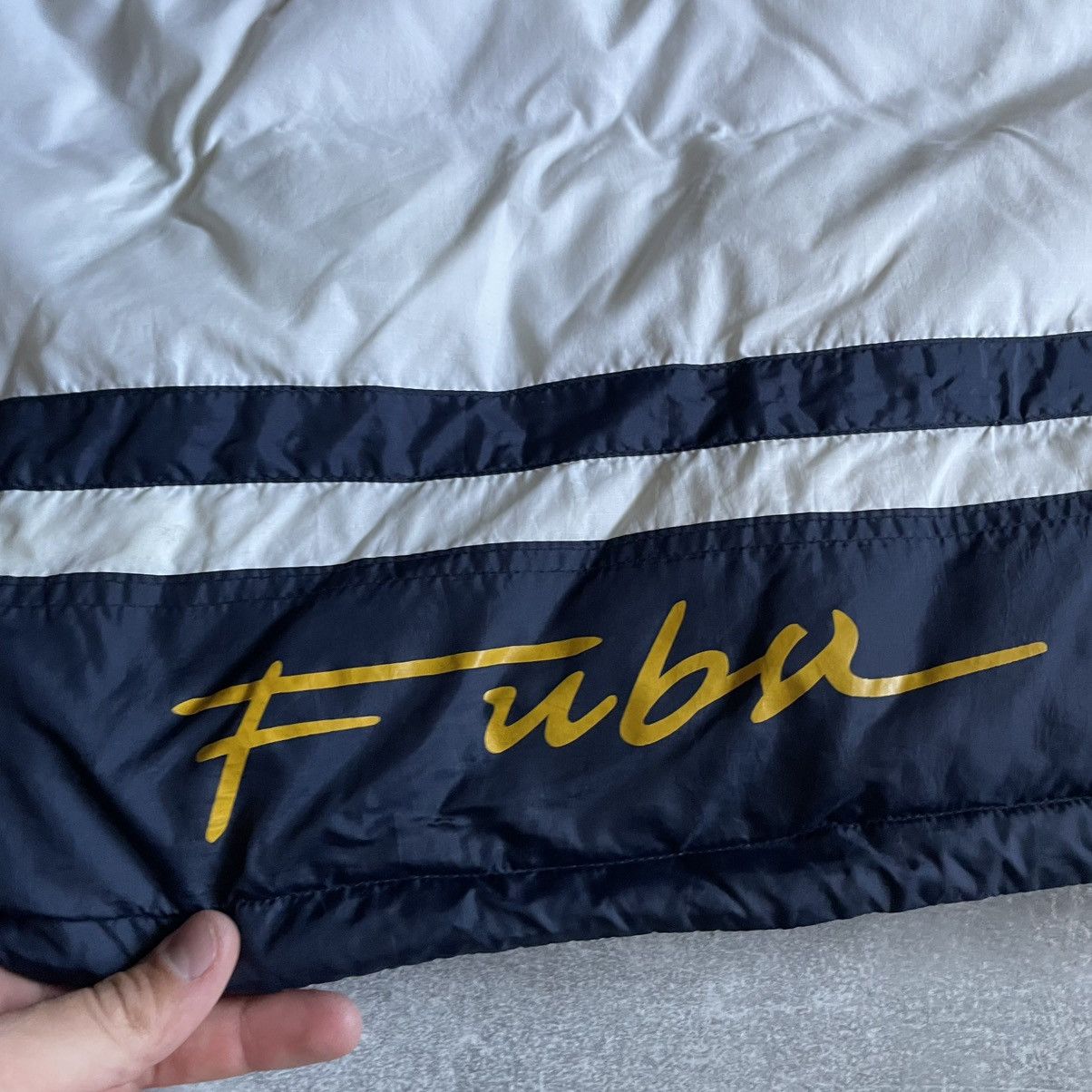 Fubu Vintage 90s Fubu Puff Down Jacket Y2K bomber jnco rap eminem Size US XS / EU 42 / 0 - 6 Thumbnail