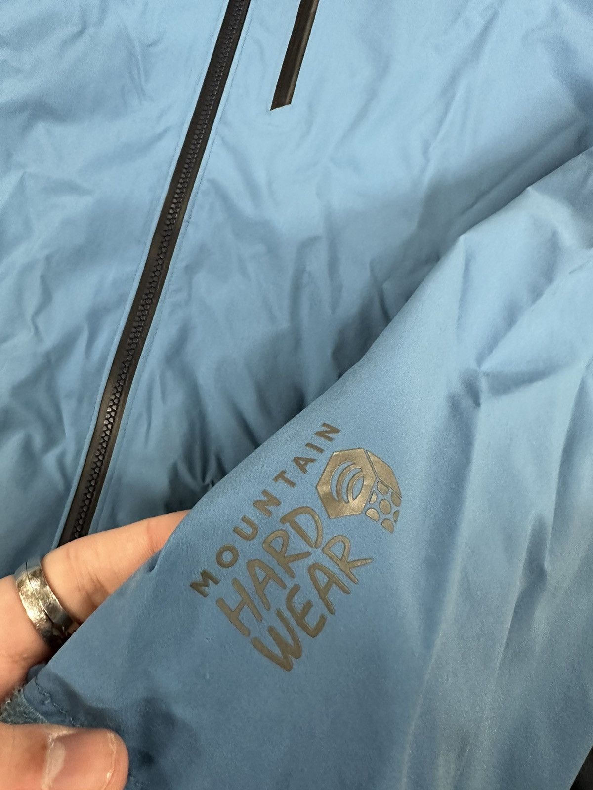 Mountain Hardwear × Vintage Vintage Y2K Mountain Hardwear Blue Zip Up Outdoors Jacket Size US XL / EU 56 / 4 - 4 Thumbnail