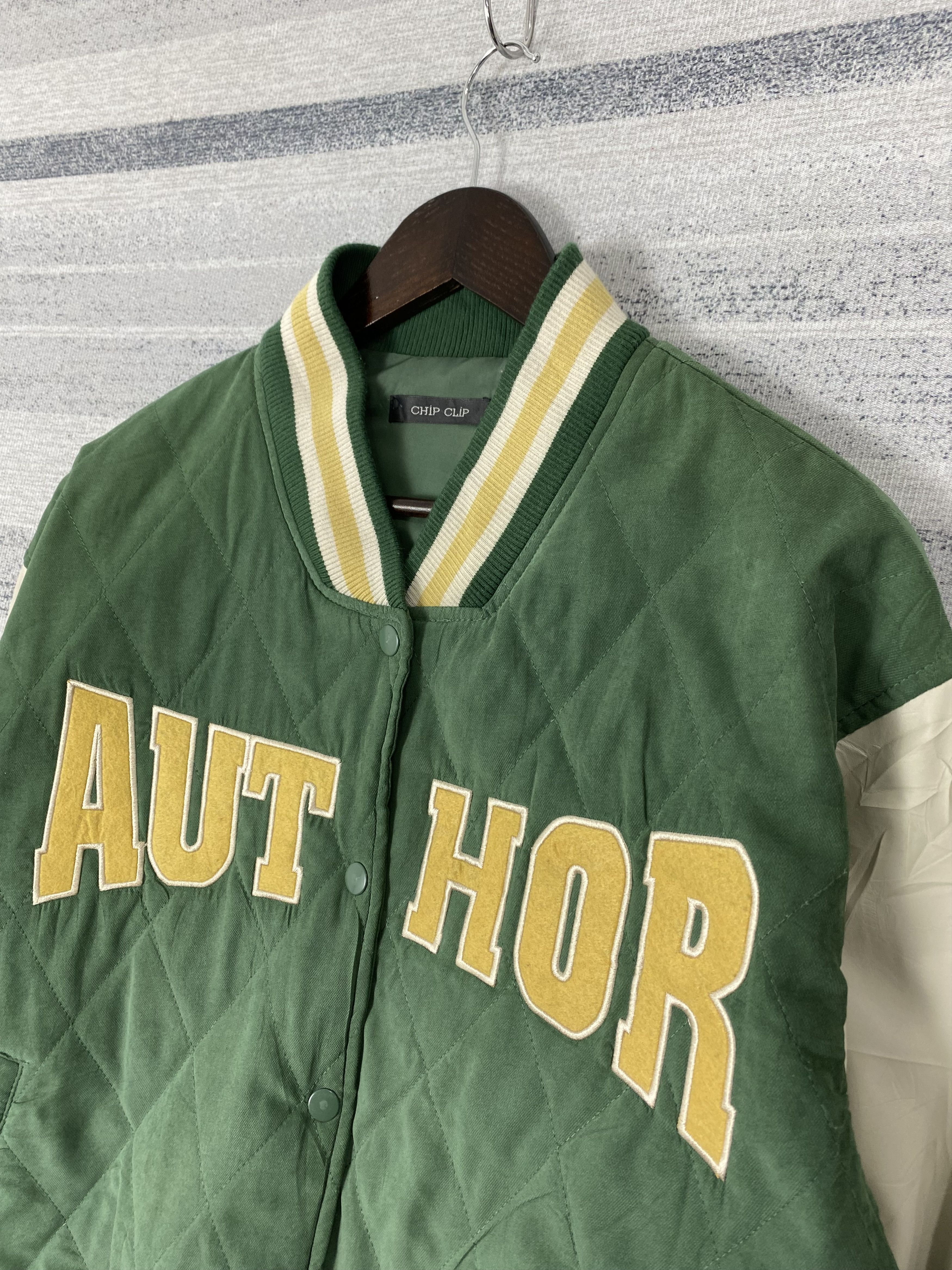 Japanese Brand × Vintage Vintage Author Chip Clip Quilted Varsity Jacket Size US M / EU 48-50 / 2 - 3 Thumbnail