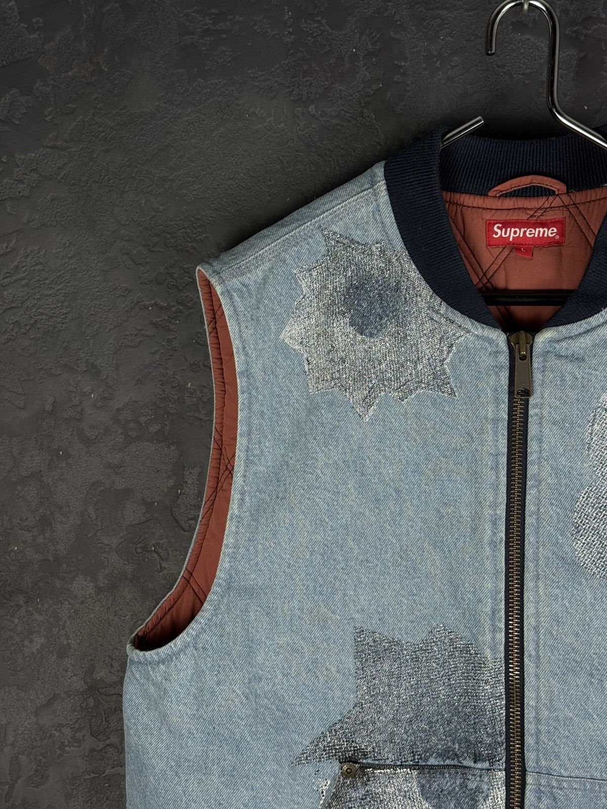 Supreme Supreme Nate Lowman Work Vest Denim (Large) Size US L / EU 52-54 / 3 - 10 Thumbnail