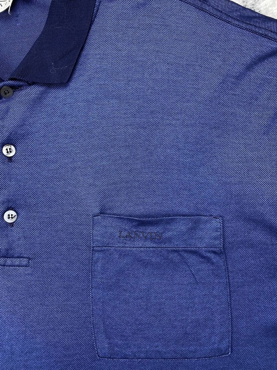 Lanvin Lanvin Polo Shirt Men Size XL Blue Size US XL / EU 56 / 4 - 4 Thumbnail