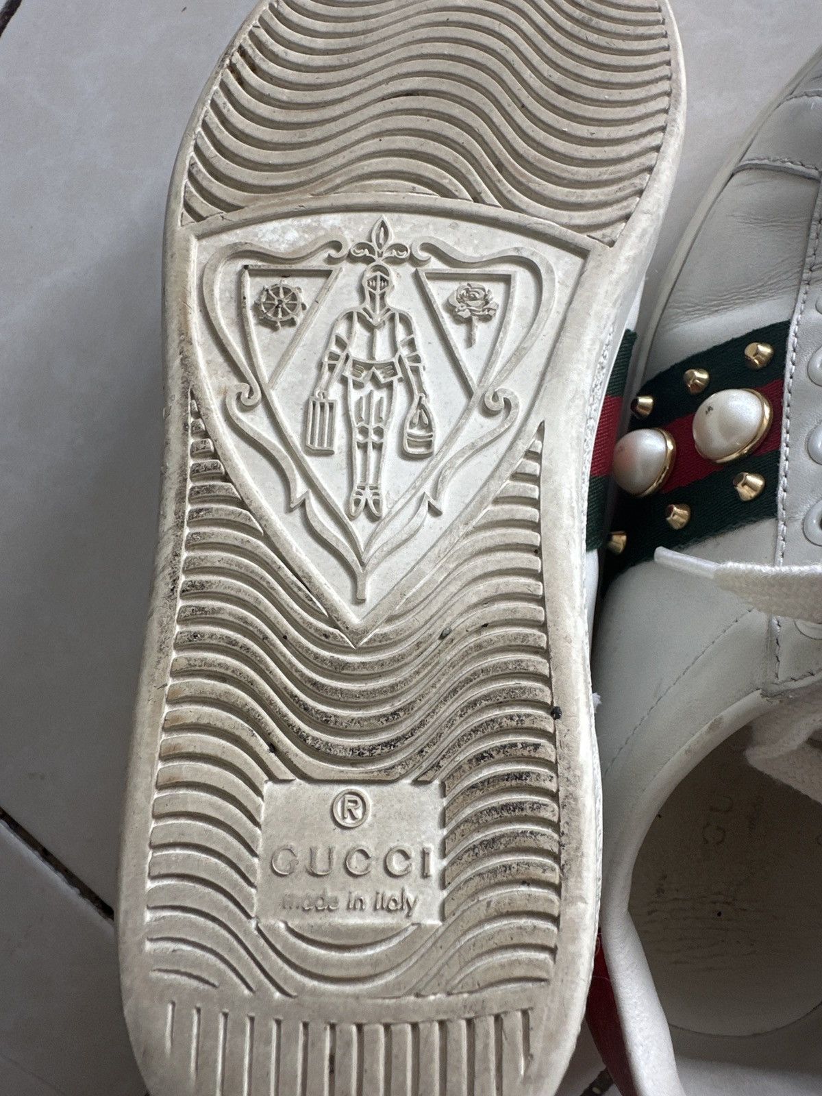 Gucci Gucci Japan Limited pearl low top sneakers Size US 7.5 / IT 37.5 - 10 Thumbnail