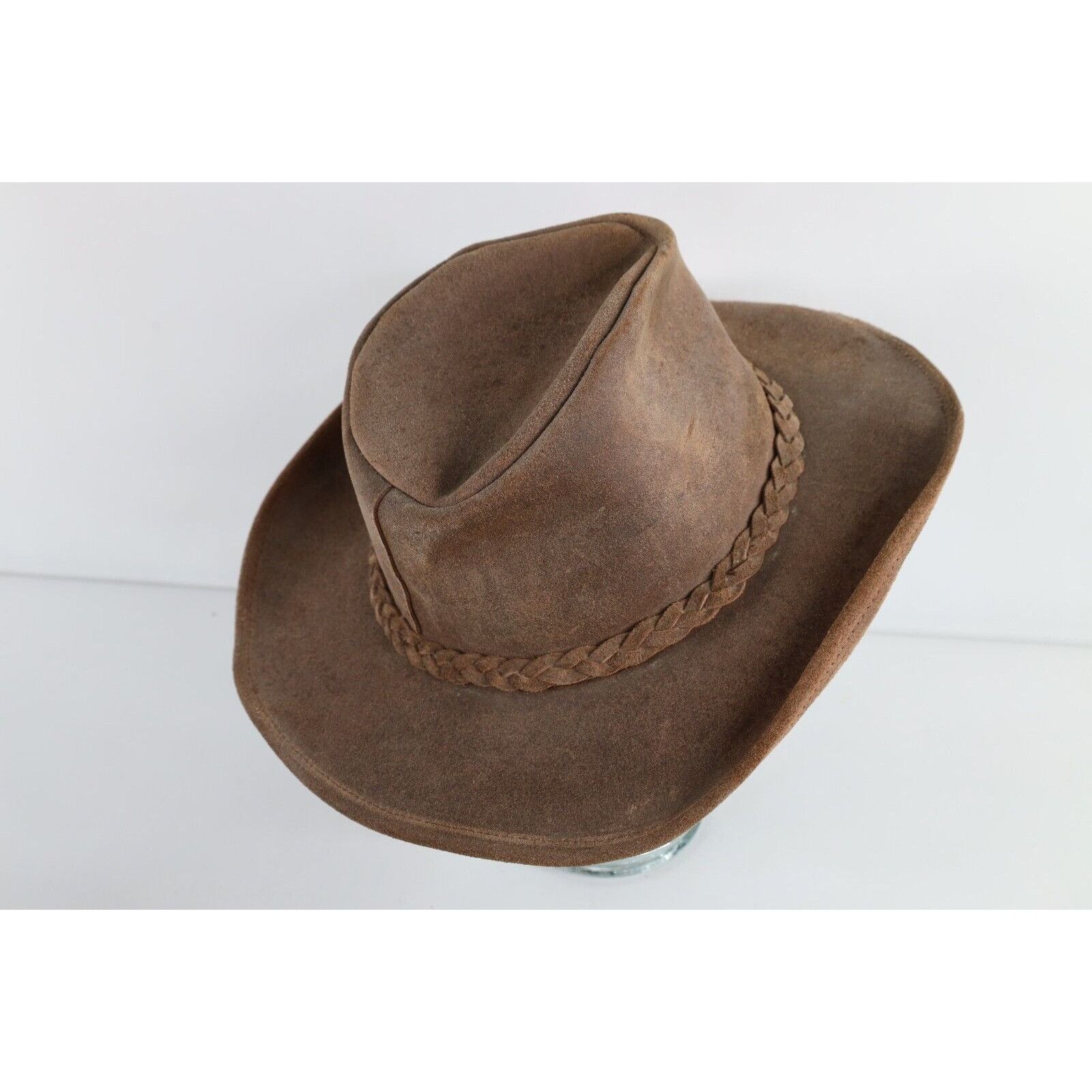 Minnetonka × Vintage Vintage 90s Minnetonka Leather Outback Bush Safari Hat Size ONE SIZE - 5 Thumbnail