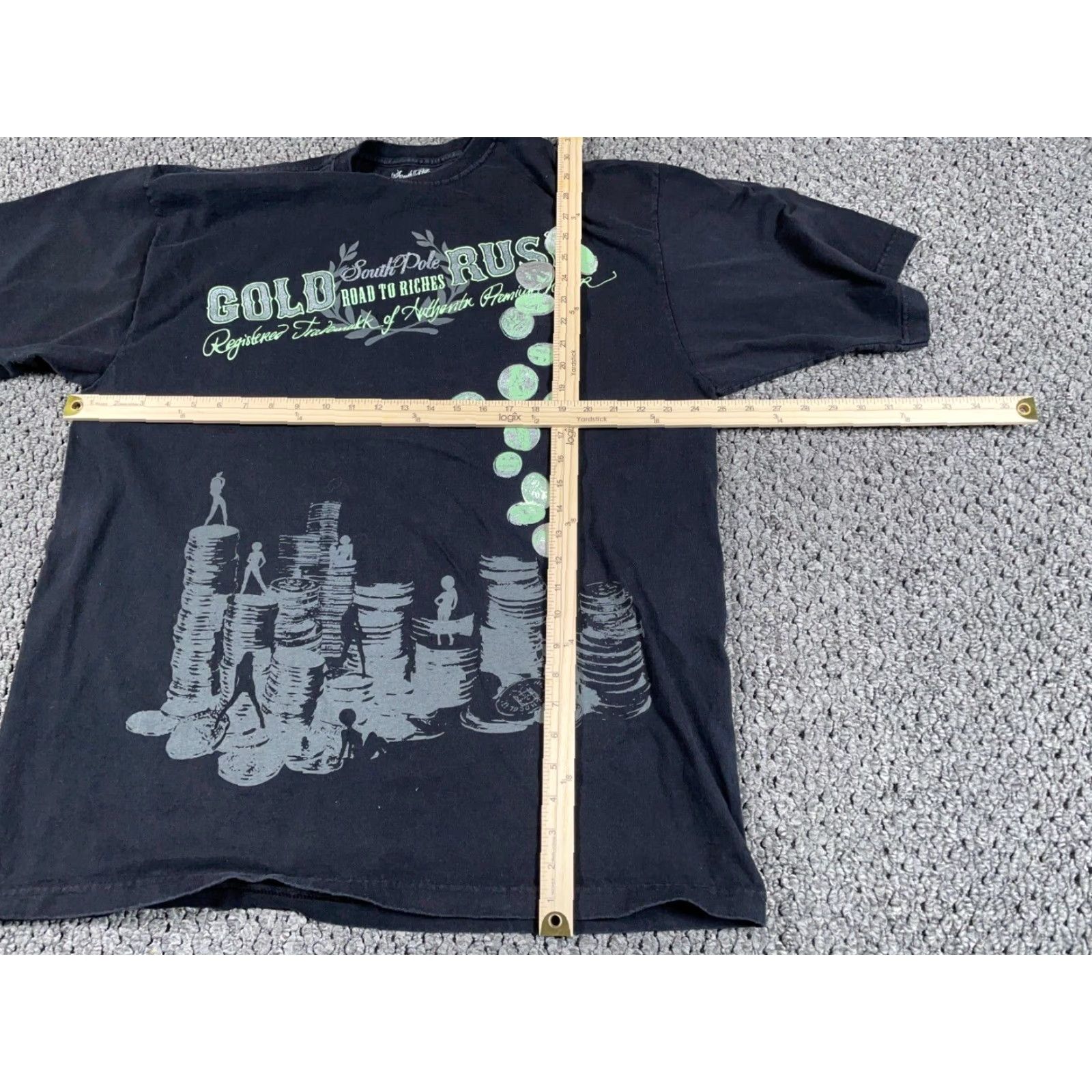 Southpole Southpole Shirt Adult XL Black Money Print Oversized 90s Hip Hop Retro Mens Size US XL / EU 56 / 4 - 4 Thumbnail