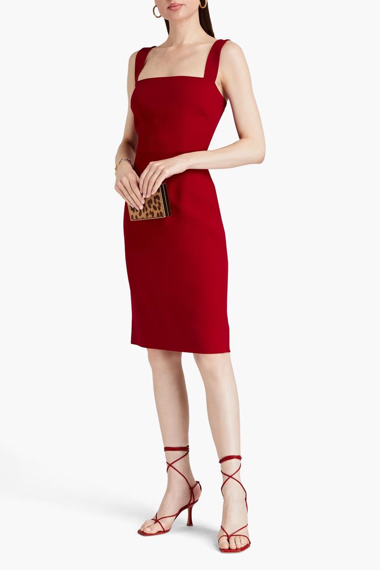 Dolce & Gabbana o1y0825 Midi Dress in Red Size XS / US 0-2 / IT 36-38 - 2 Thumbnail