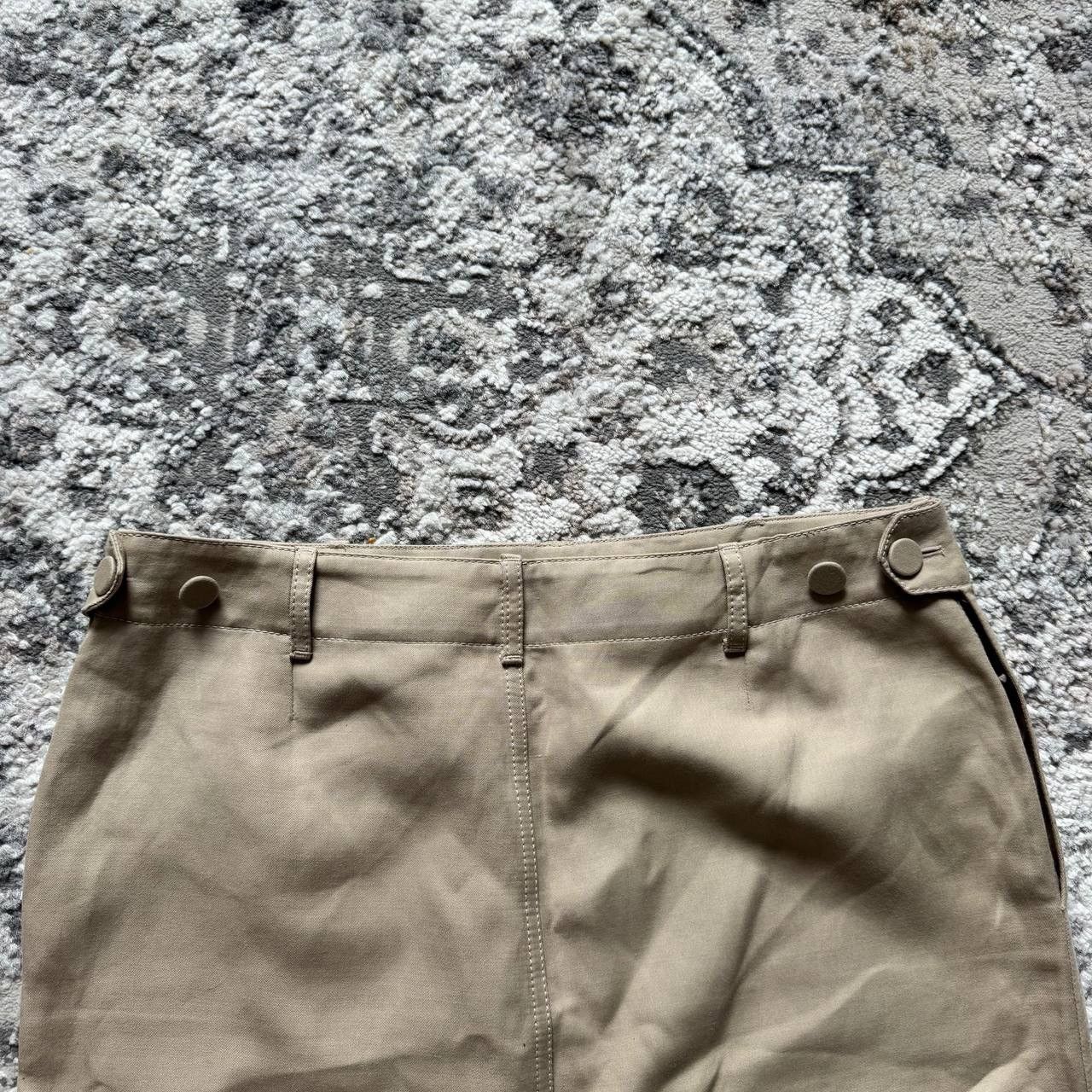 Hermes Hermes Vintage Mid Length Beige Cotton Skirt 40 Size 28" / US 6 / IT 42 - 12 Thumbnail