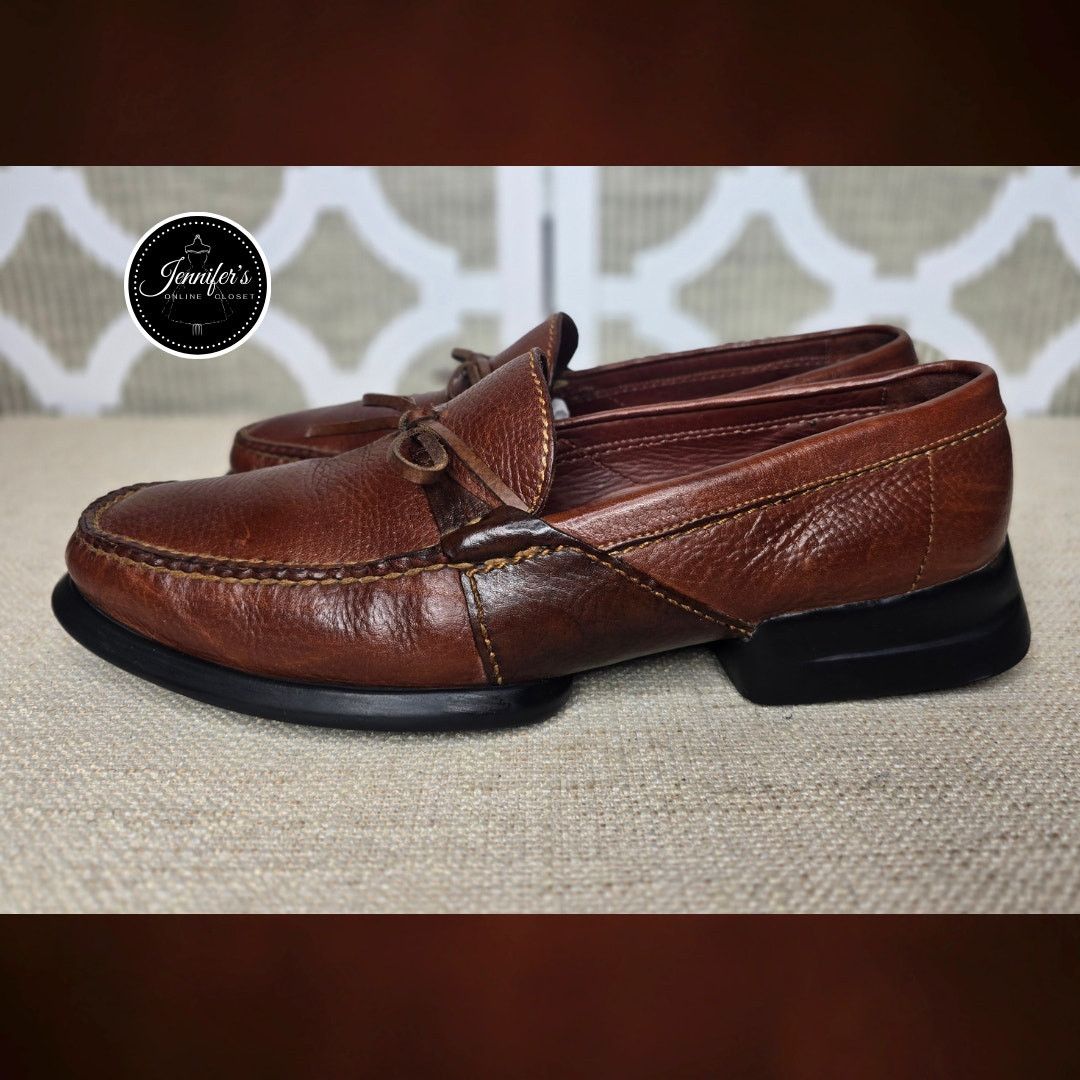 Cole Haan Cole Haan Country Men's Brown Pebbled Leather Loafers 10.5 Size US 10.5 / EU 43-44 - 4 Thumbnail