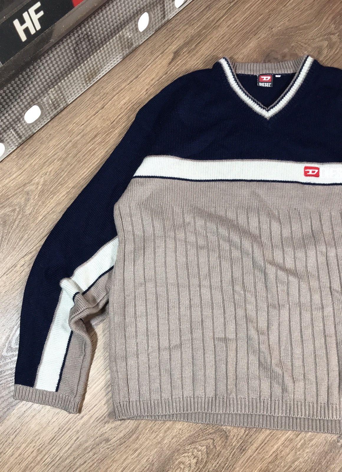 Japanese Brand × Vintage Vintage Diesel Knit Sweater 90s Size US L / EU 52-54 / 3 - 2 Thumbnail