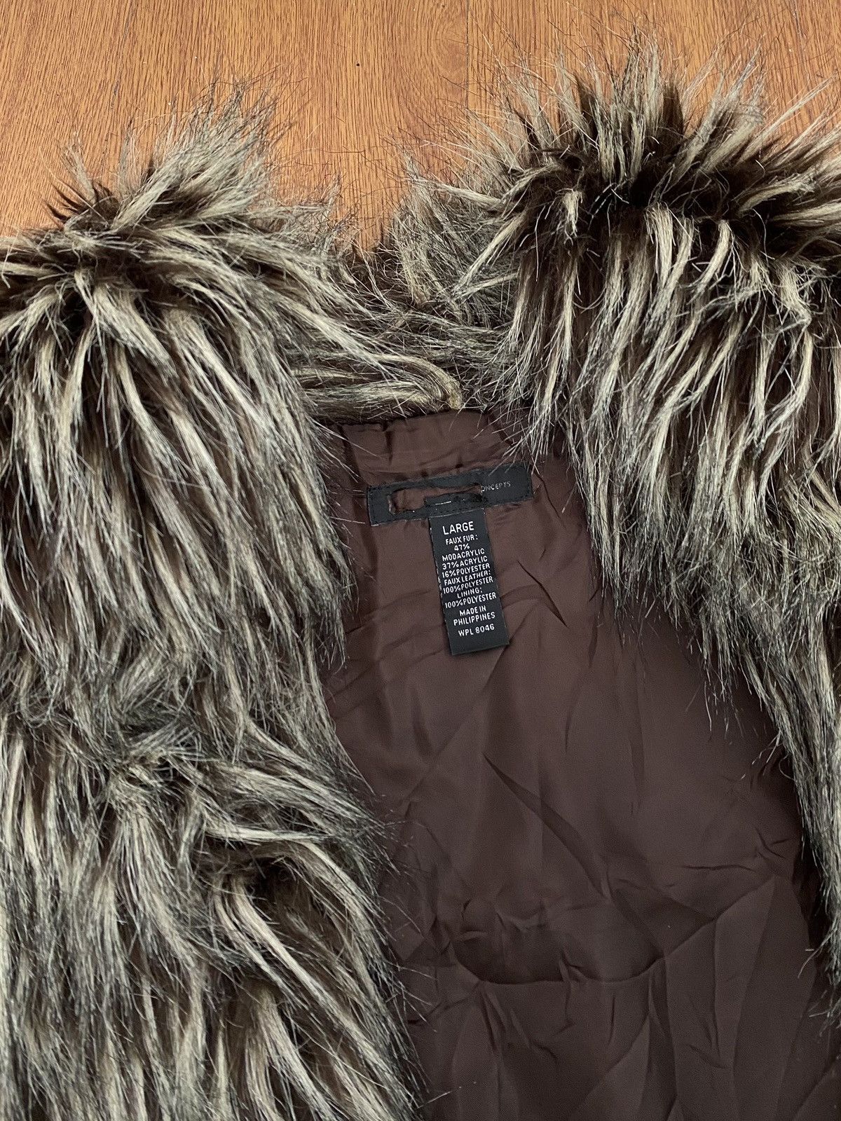 If Six Was Nine × Japanese Brand × Le Grande Bleu (L.G.B.) Faux fur vest Size US L / EU 52-54 / 3 - 5 Thumbnail