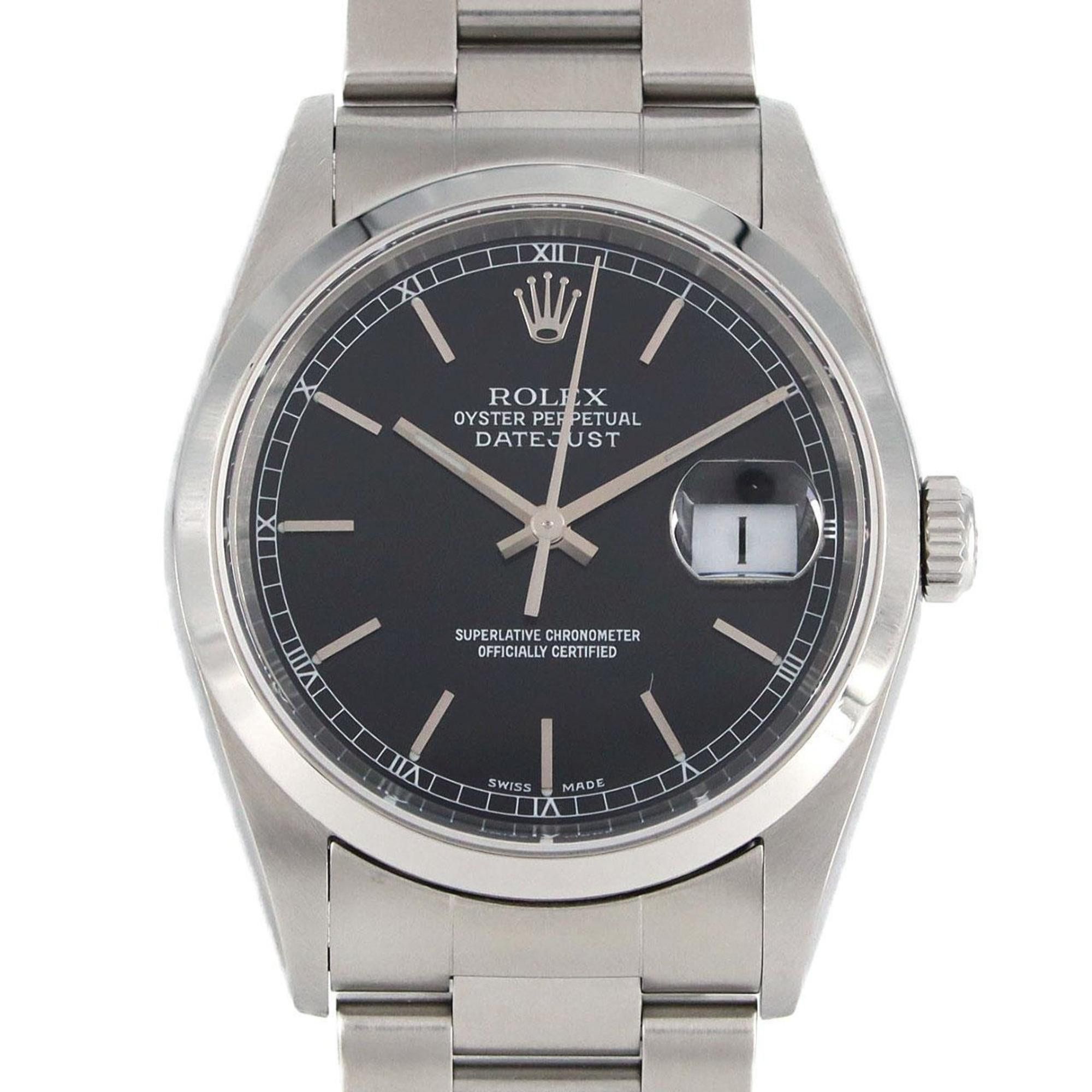 Rolex Rolex Datejust 16200 SS Wristwatch Automatic Y-Serial Size ONE SIZE - 1 Thumbnail
