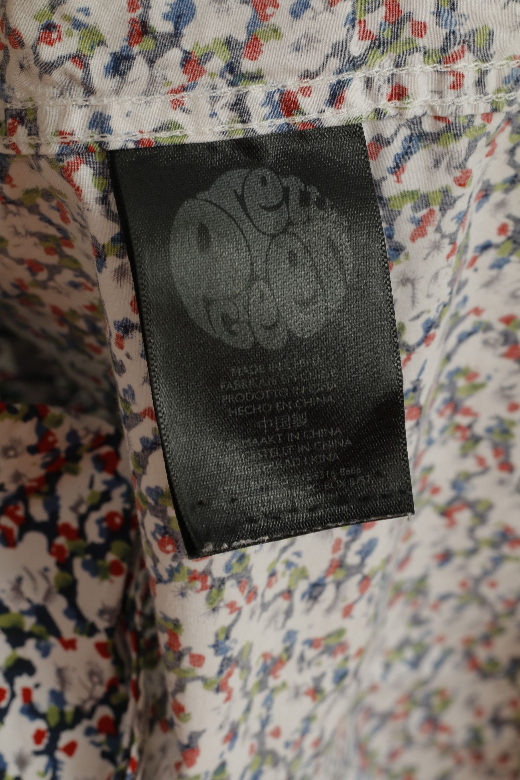 Pretty Green Pretty Green Men XL Casual Shirt White Printed 7930 Size US XL / EU 56 / 4 - 6 Thumbnail